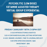 Psycholytic (low-dose) KAP Experiential (1/16)