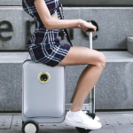 Electric Suitcase Smart Scooter – Riding Luggage with Removable Power 