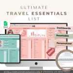 Ultimate Travel Essentials List - Bonus with purchase