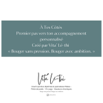 À Tes Côtés - Premier pas vers ton accompagnement personnalisé