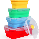 Boîtes (4) de rangement pliables en silicone