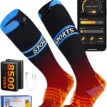 Lot de 2 chaussettes chauffantes 8500 mAh pour homme et femme