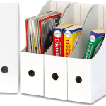 Durable carboard magazine file folders