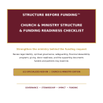 Church & Ministry Structure & Funding Readiness Checklist