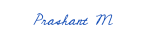 Prashant M signature